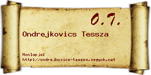 Ondrejkovics Tessza névjegykártya